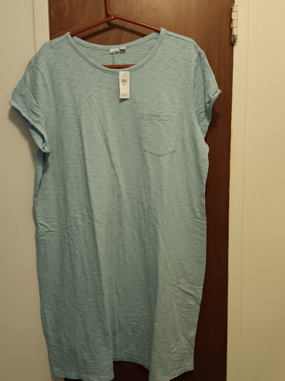 GAP  Light Blue Ribbed Tee Top
